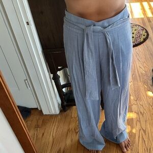 Worthington size 8 wide leg trouser pants 💙 light denim blue color